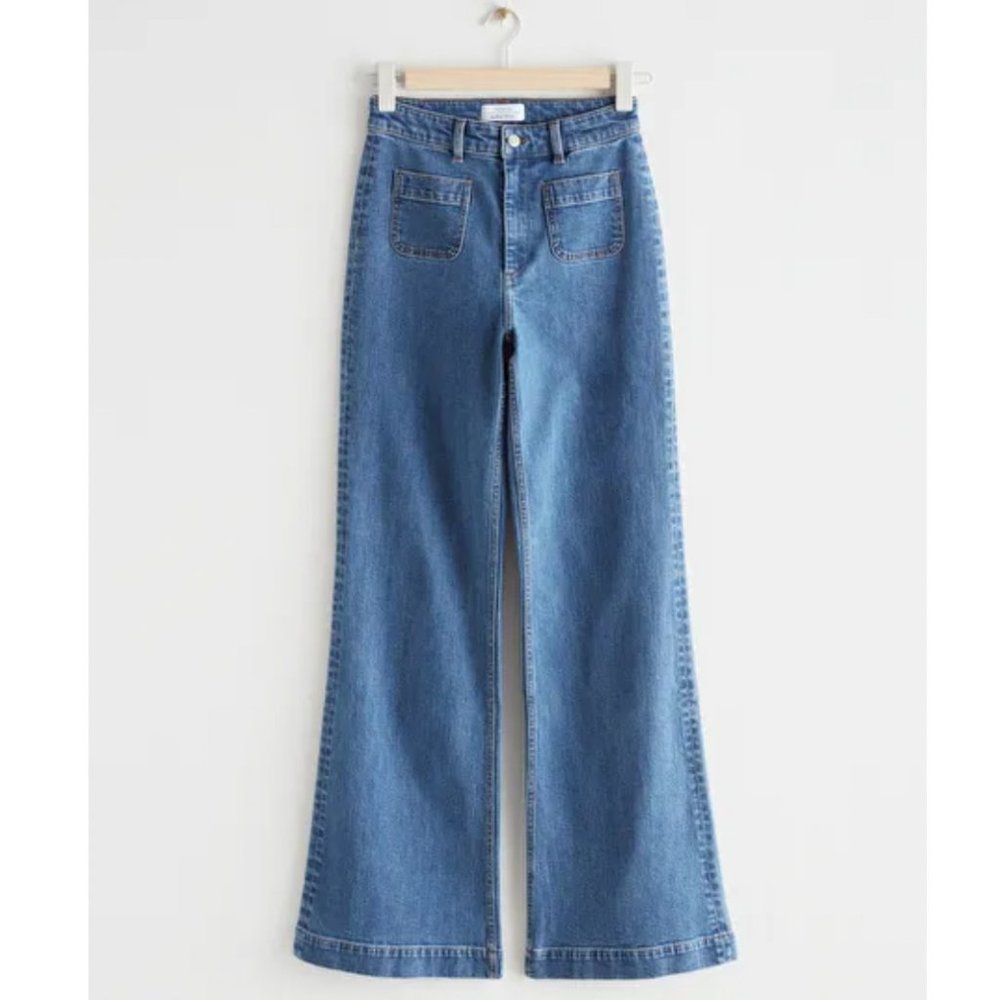 & Other Stories High Waist Flared Jeans